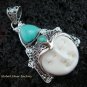925 Silver & Turquoise Goddess Pendant GDP-938-PS