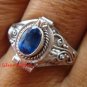 Sterling Silver Bali Poison Locket /Keepsake Ring w/Gem LR-645-KT