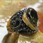 Balinese Filigree Citrine Gemstone Ring RI-651-KT