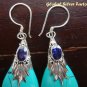 Silver & Turquoise Teardrop Earrings SJ-186-KT