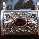 925 Silver Garnet Baby Prayer Locket Pendant LP-133-KT