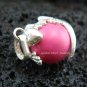 Sterling Silver Gecko Pink Chime Ball CH-305-KT