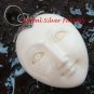 Hand Made Sterling Silver Moon Face Carved Bone Pendant GDP-1152-KA