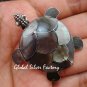 Sterling Silver & Brown Shell Pendant Brooch Combination BC-174-KT