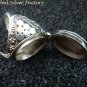 Large 925 Silver Bali Poison Locket Ring w/ Gem LR-678-NY