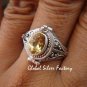 Sterling Silver Citrine Bali Poison Locket Ring LR-660-KT