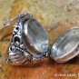 Sterling Silver & Blue Sapphire Cabochon Poison Ring LR-746-KA