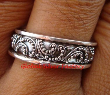 Sterling Silver Stackable Ring in Bali Filigree Design SR-151-KT