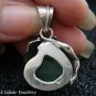 Sterling Silver Amazonite Leaf & Flower Design Pendant SP-711-NY