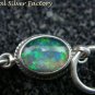 Sterling Silver Bracelet With Four Australian Triple Opals SBB-405-PS