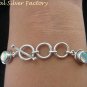 Sterling Silver Bracelet With Four Australian Triple Opals SBB-405-PS