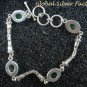 Sterling Silver Bracelet With Four Australian Triple Opals SBB-405-PS