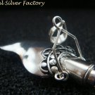 Sterling Silver Unique Perfume, Aromatherapy Pendant w Amethyst PP-430-KA