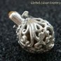 16mm Sterling Silver Pregnancy Ball/ Harmony Ball Pendant w/ Stone HB-369-KT