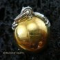 925 Silver Garnet Frog 20mm Chime Ball Pendant CH-316-KT