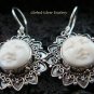 925 Silver Moon Face Love Heart Goddess Earrings GDE-922-NY