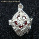 925 Silver Frangipani Harmony Ball/ Pregnancy Ball Pendant HB-370-KT