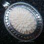 Sterling Silver & Hand Carved Cow Bone Locket Pendant LP-230-KA