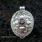 Sterling Silver Garnet Locket Pendant LP-180-KT