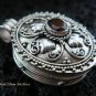 Sterling Silver Garnet Locket Pendant LP-180-KT