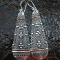 Extra Large Bali Traditional 22kt Gold Accent & Sterling Silver Earrings GPE-120-KT