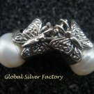 Silver and Pearl Butterflie Earrings ER-747-KA