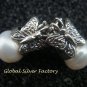 Silver and Pearl Butterflie Earrings ER-747-KA
