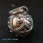 Silver Leaf Design 12mm Chime Ball Pendant CH-324-KT