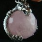Sterling Silver Dragon & Rose Quartz Healing Pendant SP-688-KA