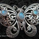 925 Silver Moonstone Butterfly Brooch BC-124-KT
