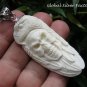 Silver Carved Skull and Eagle Pendant BP-207-KA