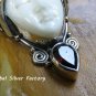 Silver and Garnet Carved Goddess Pendant GDP-1288-PS