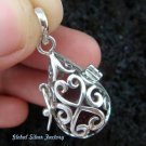 925 Silver Heart Design Harmony Ball HB-283-KT