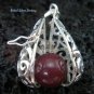 925 Silver Heart Design Harmony Ball HB-283-KT