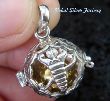 Silver Scorpion Harmony Ball Pendant 15mm HB-284-KT