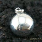 High Polish 925 Sterling Silver chime Ball Pendant 12mm CH-148-KT