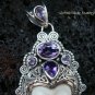 Sterling Silver & Six Amethyst Goddess Pendant GDP-867-PS