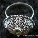 925 Silver Peridot Goddess Ring GDR-159-PS