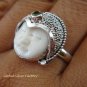 925 Silver Peridot Goddess Ring GDR-159-PS