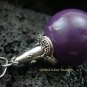 925 Silver Purple Chime Ball Pendant CH-116-KA