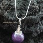 925 Silver Purple Chime Ball Pendant CH-116-KA