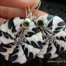 925 Silver Peridot & Shell Earrings ER-541-KT