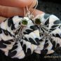 925 Silver Peridot & Shell Earrings ER-541-KT