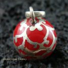 Sterling Silver Red Chime Ball Pendant 12mm CH-245-KT