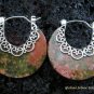 925 Silver & Round Ocean Jasper Earrings ER-555-KT