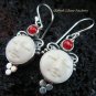 Sterling Silver Carnelian Goddess Earrings GDE-925-NY