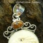 Sterling Silver Animal Totem Eagle Animal Cameo Pendant with Jasper BP-187-KT