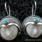 925 Silver & Turquoise Goddess Earrings GDE-988-PS