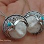 925 Silver & Turquoise Goddess Earrings GDE-988-PS