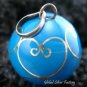 925 Silver Blue Chime Ball Pendant 20mm CH-267-KA